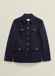 Dorney Jacket With Wool, Navy, hi-res