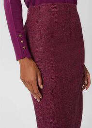 Petite Daphne Wool Skirt, Purple Multi, hi-res