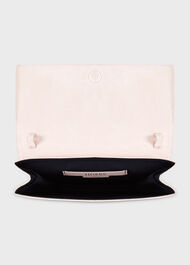 Renata Suede Clutch, Zinnia Pink, hi-res