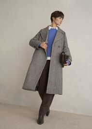 Prisha Wool Blend Coat, Mocha, hi-res