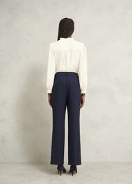 Alisa Wide Pants, Navy Ivory, hi-res