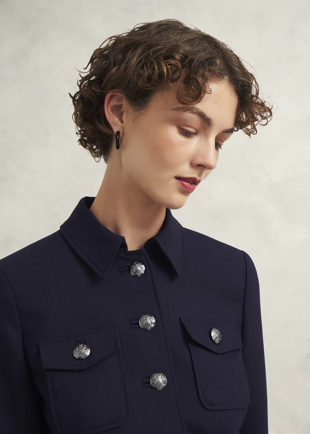 Dorney Jacket With Wool, Navy, hi-res