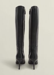 Aliya Leather Knee Boots, Black, hi-res