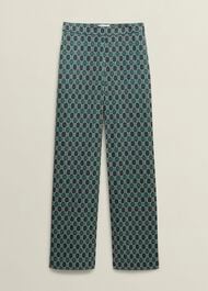 Finwell Satin Trousers, Multi, hi-res