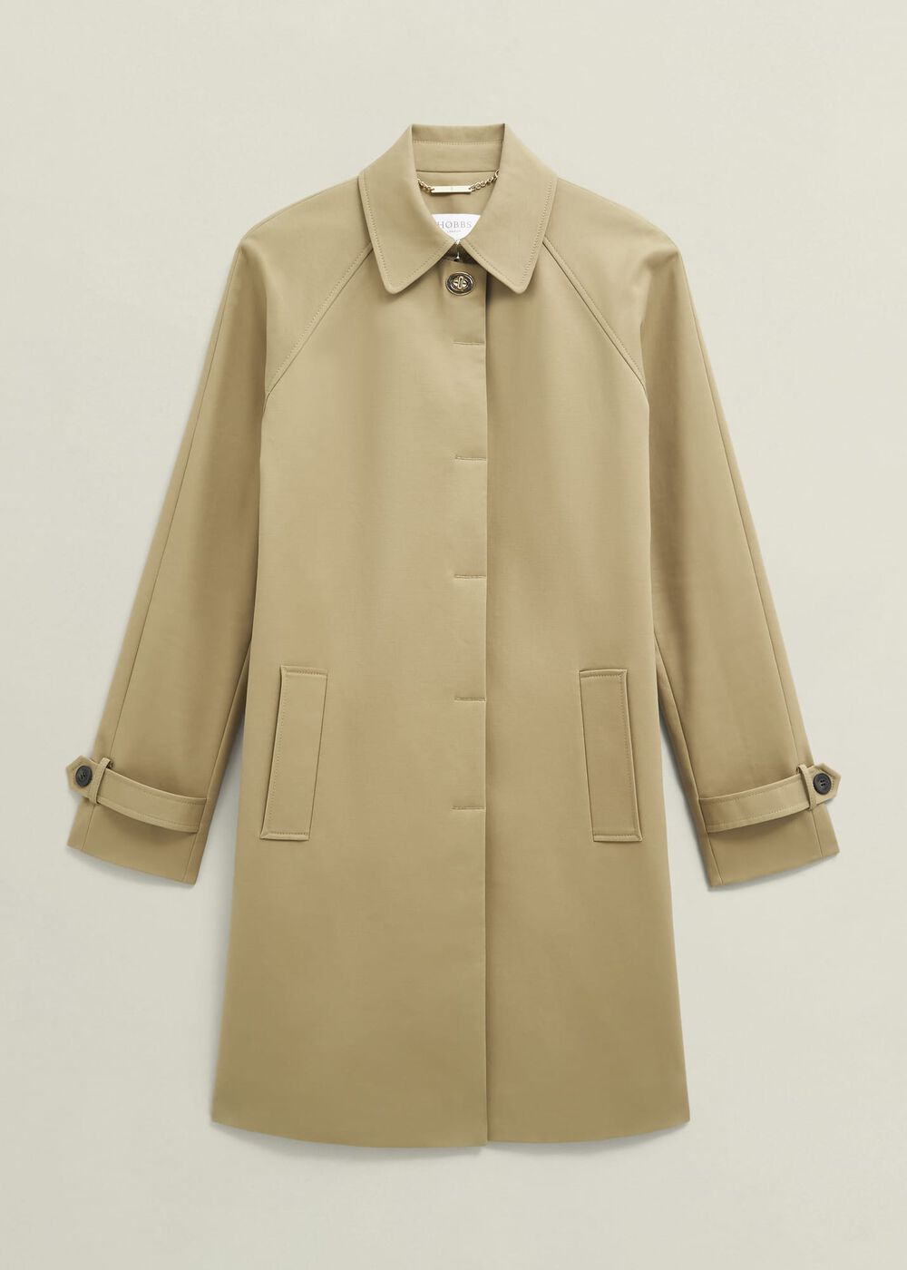 Petite Vivienne Shower Resistant Trench Coat, Fawn Beige, hi-res