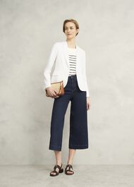 Blake Linen Jacket, Ivory, hi-res
