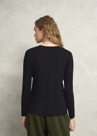 Danika Blouse, Hobbs Black, hi-res
