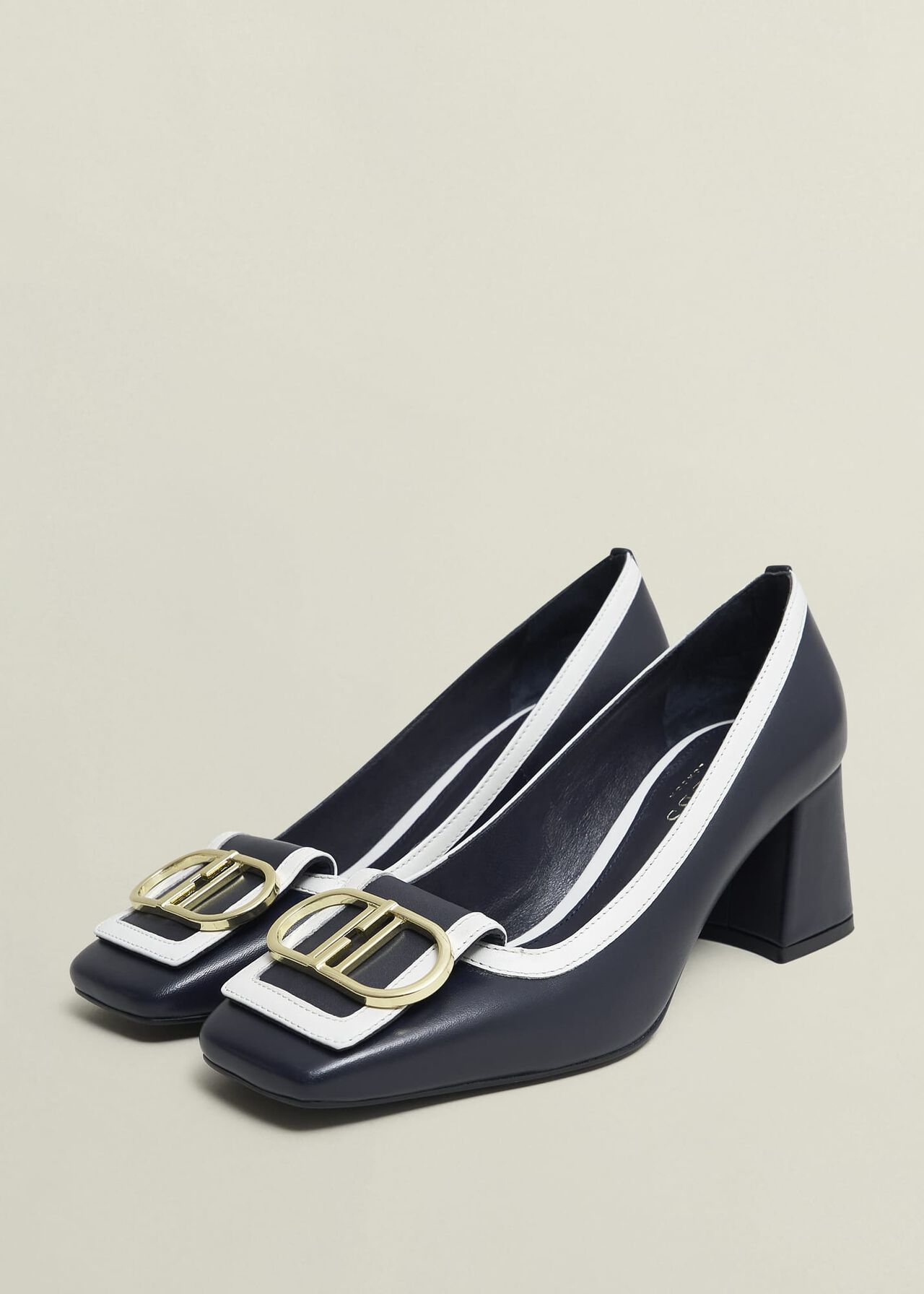 Lexia Pumps, Navy Ivory, hi-res