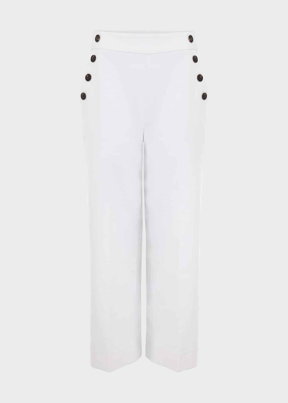 Simone Crop Pants, White, hi-res