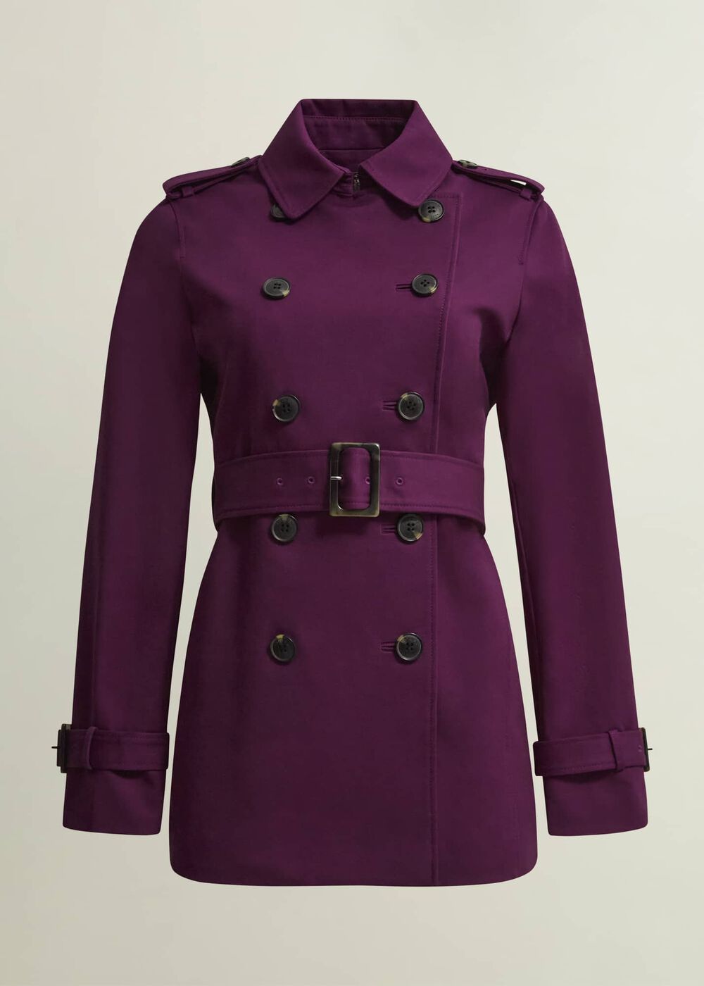 Adalee Trench Coat, Warm Plum, hi-res