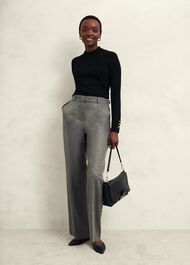 Bella Merino Wool Jumper, Black, hi-res