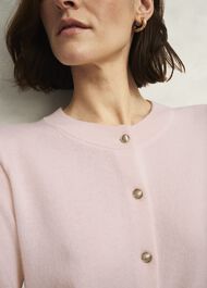 Pink Tresco Wool Cashmere Crew Neck Knitted Jumper, Pale Pink, hi-res