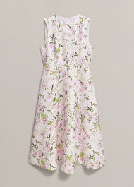 Lana Floral Jacquard Dress, Pale Pink Multi, hi-res