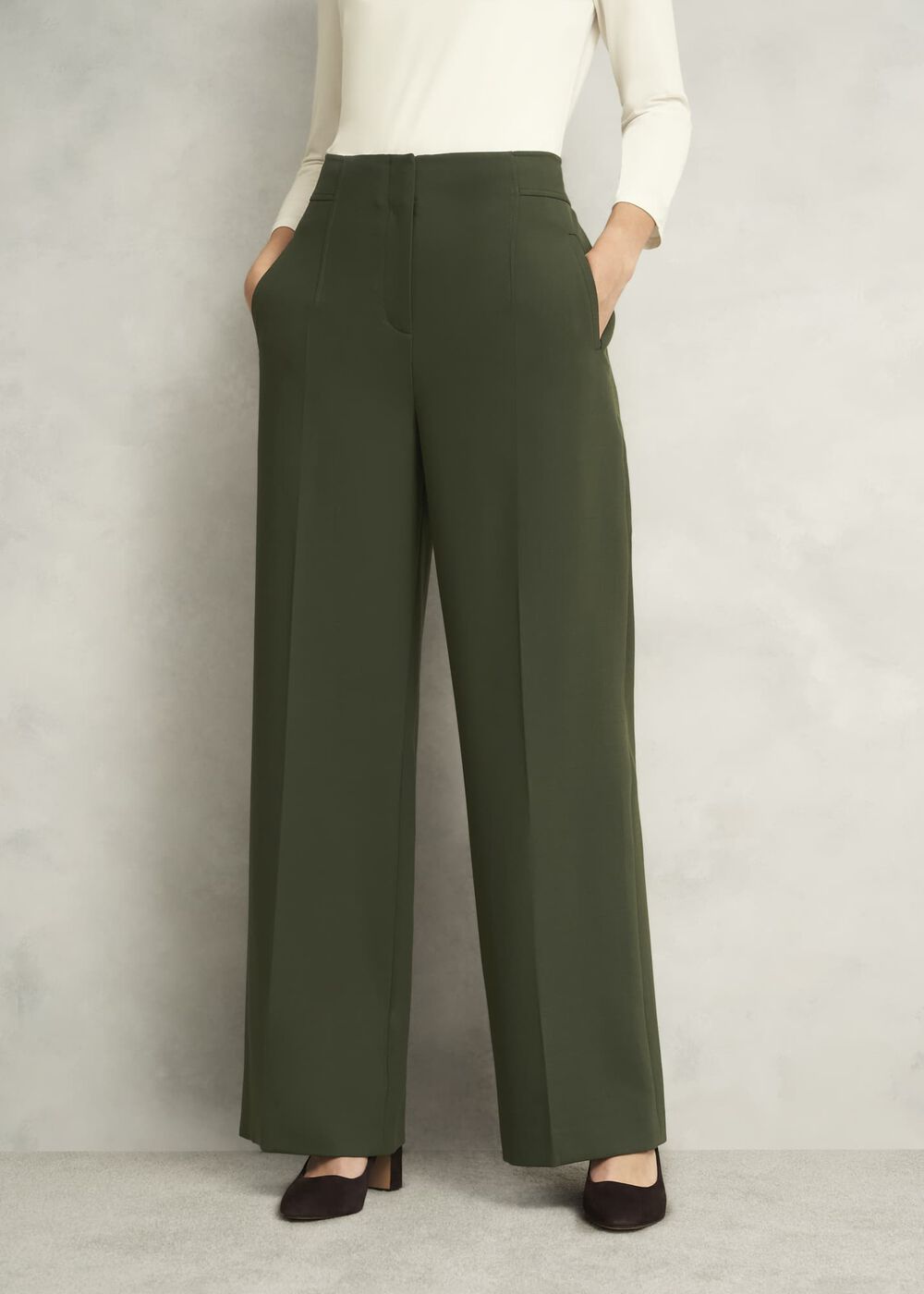 Neava Wide Pants, Yew Green, hi-res