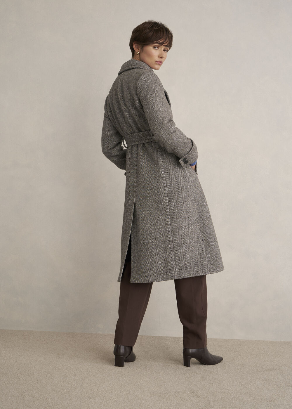 Prisha Wool Blend Coat, Mocha, hi-res
