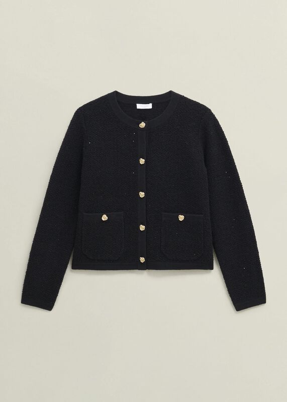 Mindy Textured Knitted Jacket