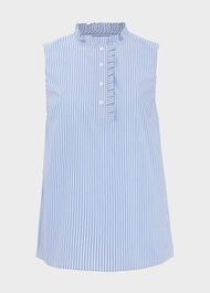 Abbie Blouse, Blue Ivory, hi-res