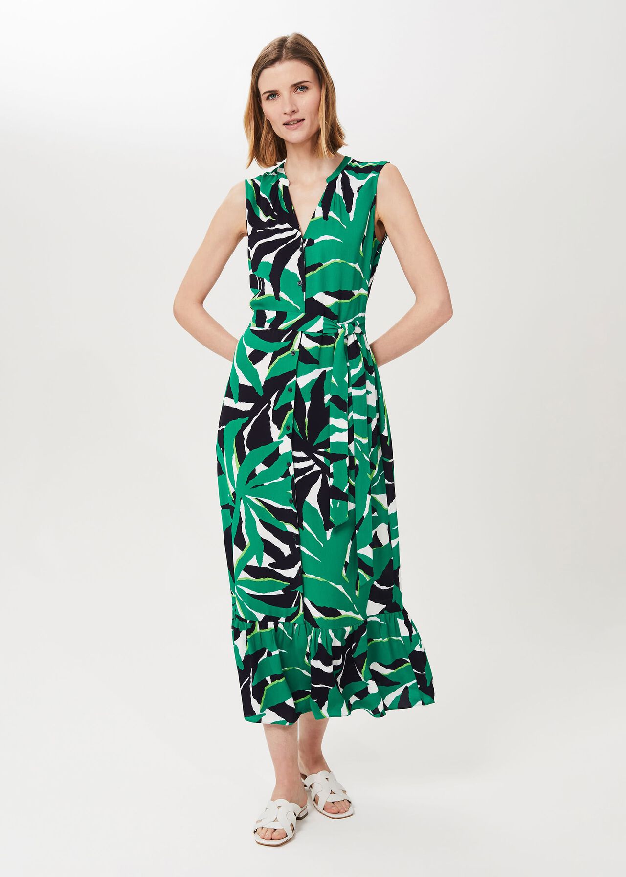 Laurenza Printed Midi Dress | Hobbs UK
