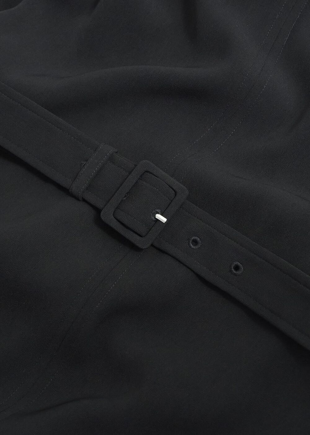 Meera Belted Dress, Black, hi-res