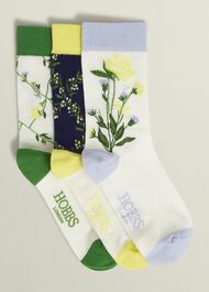 Spring Sock Set, Green Navy Blue, hi-res