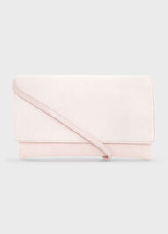 Renata Suede Clutch, Zinnia Pink, hi-res