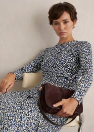 Dakota Jersey Dress, Navy Multi, hi-res