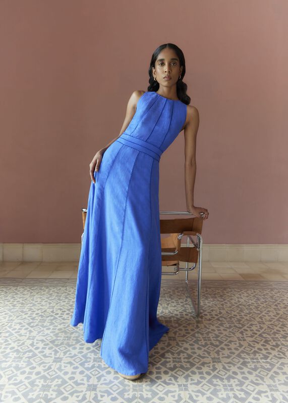 Harewood Linen Blend Maxi Dress