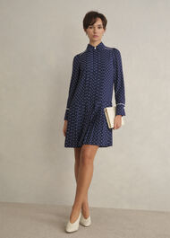 Francesca Dress, Midnight Ivory, hi-res