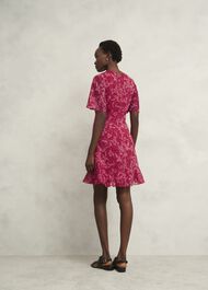 Iona Textured Dress, Pink Multi, hi-res