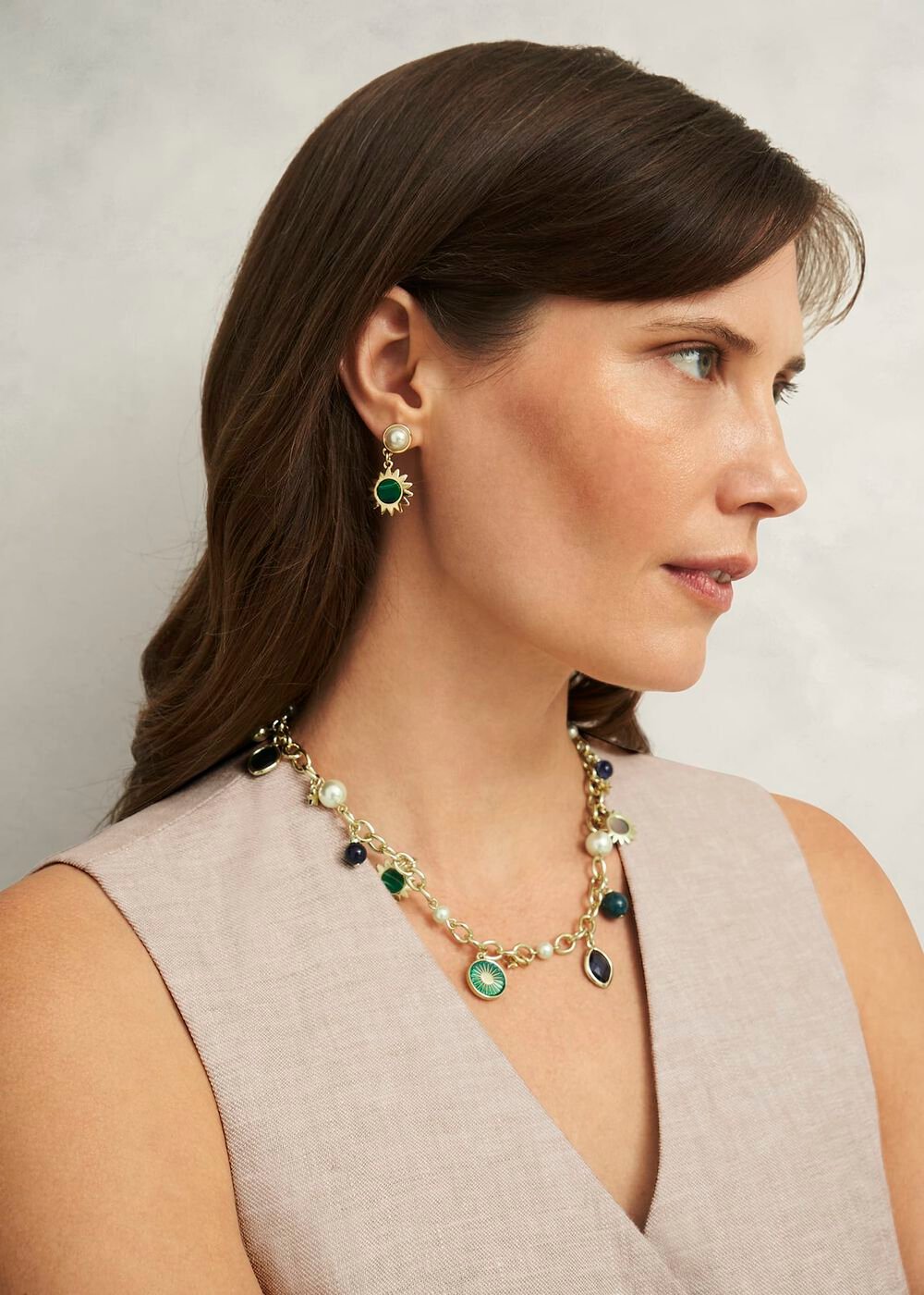Amaya Earrings, Gold Multi, hi-res