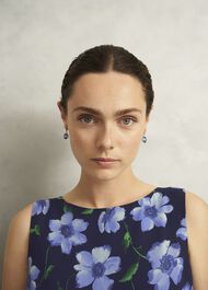 Emi Earrings, Gold Blue, hi-res