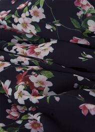 Carly Floral Midi Dress, Navy Pink Multi, hi-res