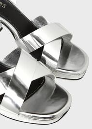 Eliza Platform Sandal, Silver, hi-res