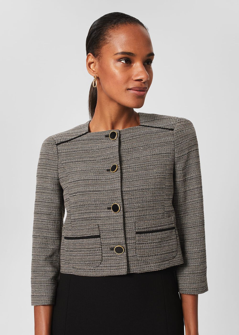 Kathy Jacket, Black Ivory, hi-res
