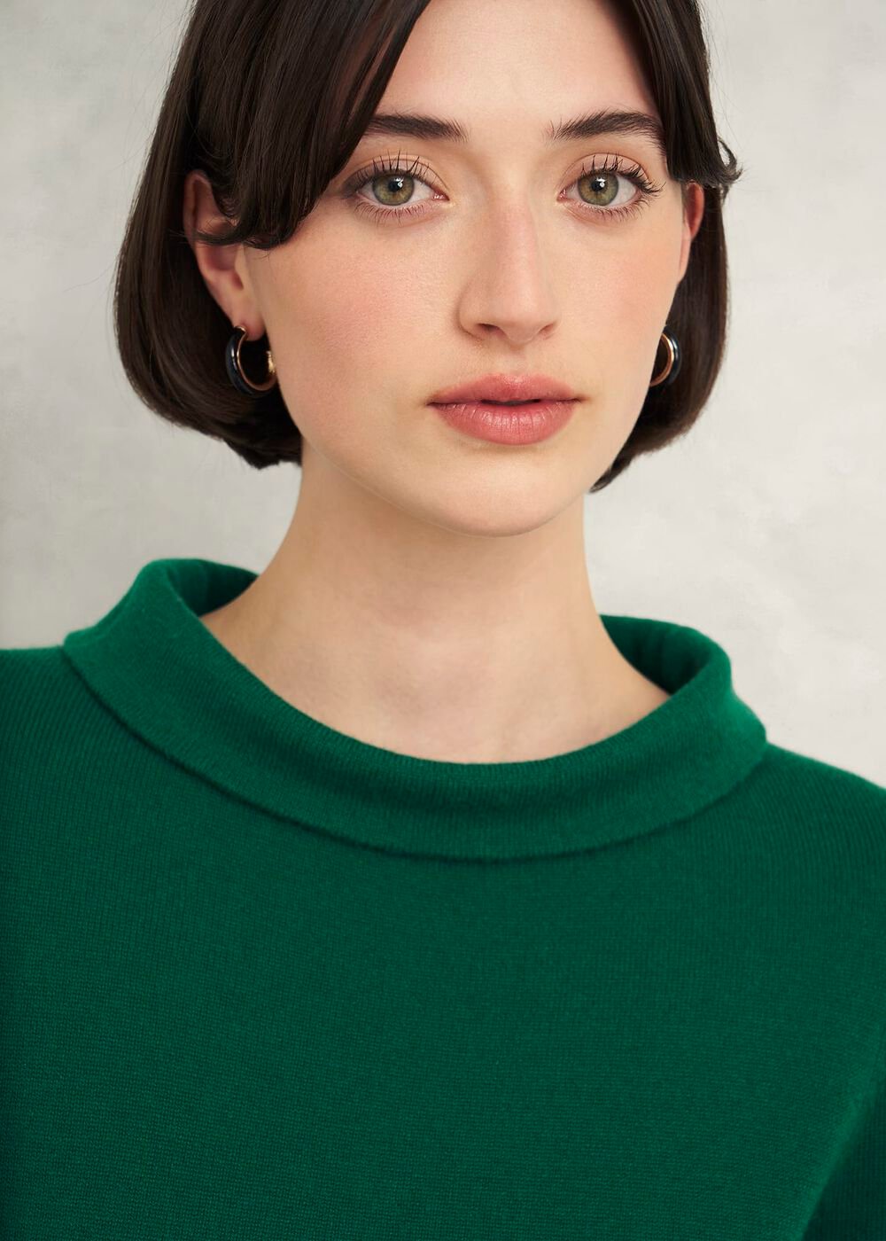 Audrey Wool Cashmere Sweater, Agate Green, hi-res