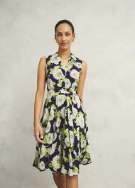 Petite Bea Dress, Navy Multi, hi-res