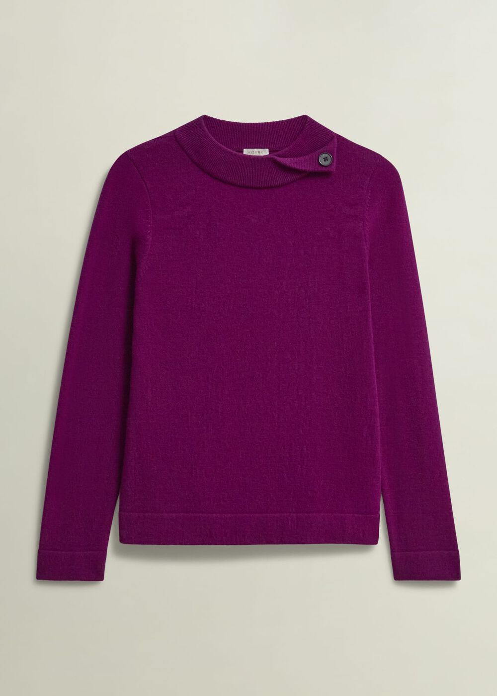 Talia Wool Cashmere Sweater, Dahlia Purple, hi-res
