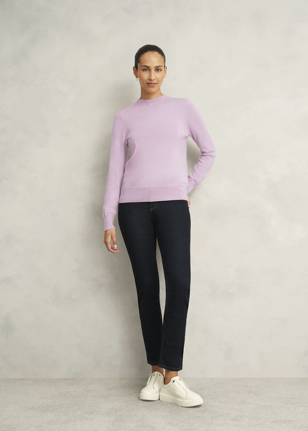 Indah Sweater With Cashmere, Dusted Pink, hi-res