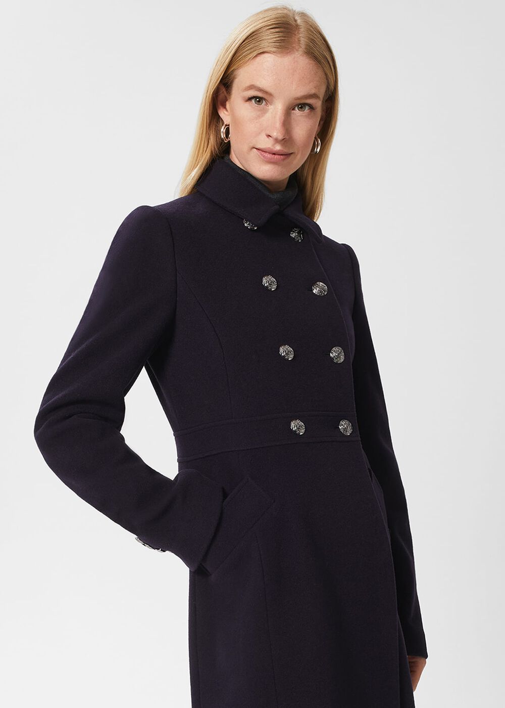 Cindy Coat, Navy, hi-res