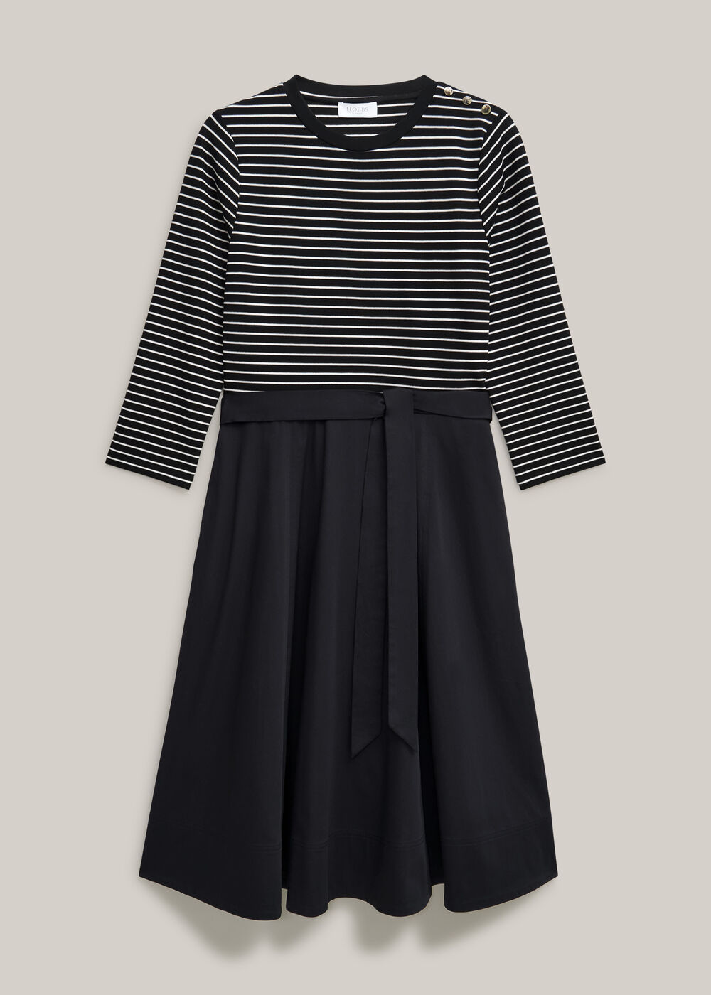 Viviana Dress, Navy Ivory, hi-res