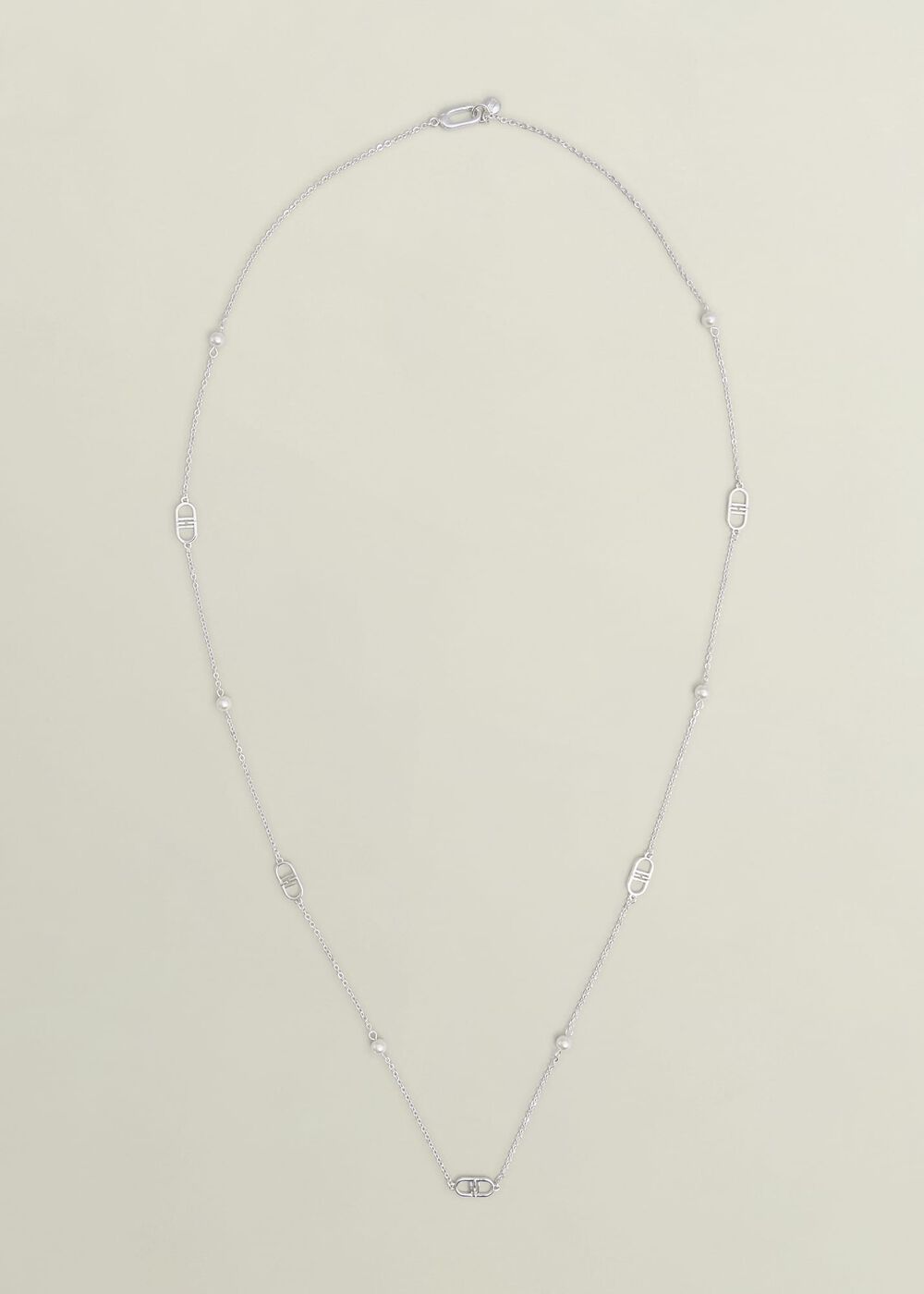 Bette Long  Silver Plated Necklace, Silver, hi-res