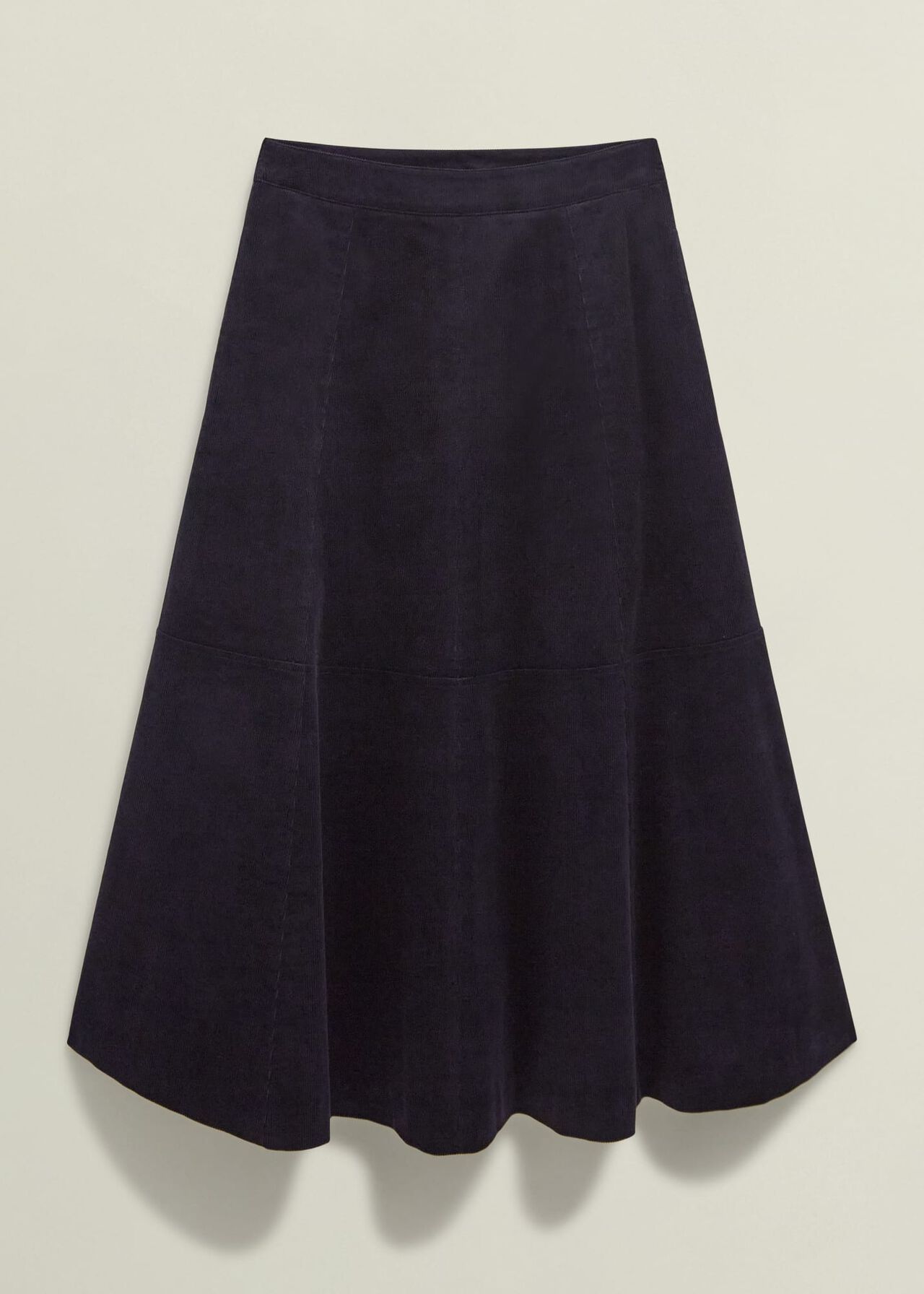 Clifton Cord Skirt, Navy, hi-res