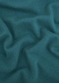 Dark Green Audrey Cashmere Blend Roll Neck Sweater, Deep Lake Green, hi-res