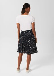 Inez Skirt, Navy Multi, hi-res