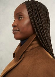 Petite Livia Wool Coat, Vicuna, hi-res