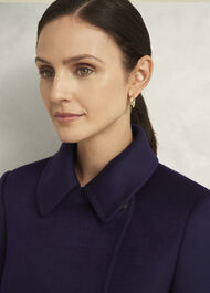Petite Livia Wool Coat, Midnight Purple, hi-res