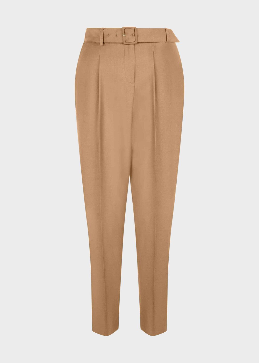 Harrietta Tapered Pants With Wool, Camel, hi-res