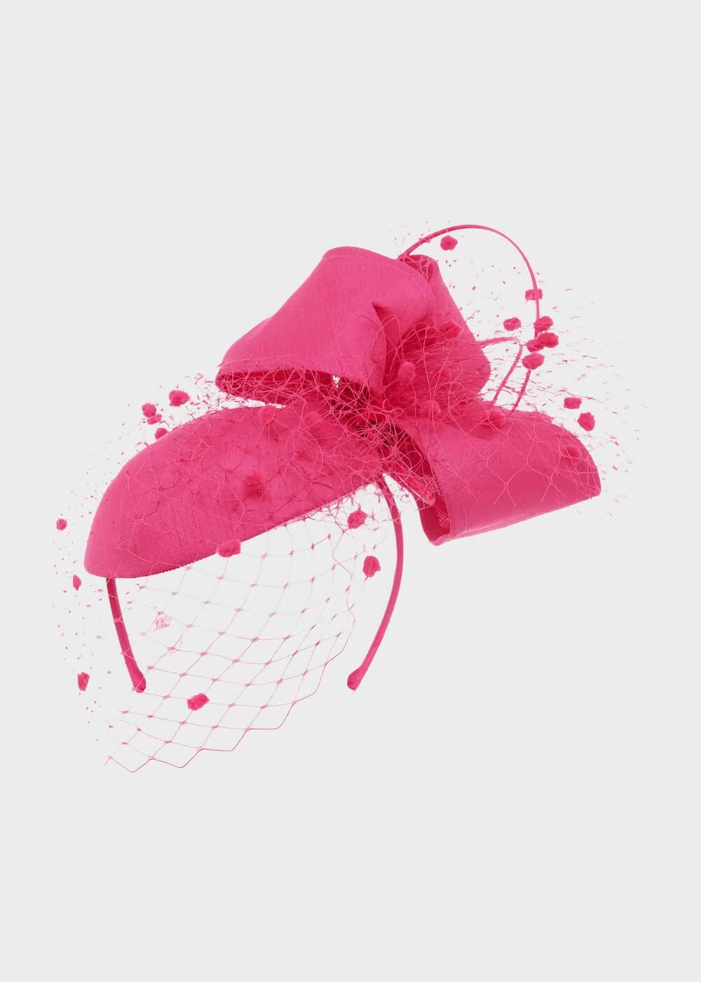 Areila Fascinator, Bright Pink, hi-res