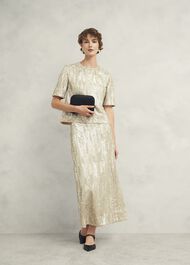 Marlowe Sequin Top, Silver, hi-res