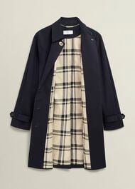 Vivienne Shower Resistant Trench Coat, Navy, hi-res